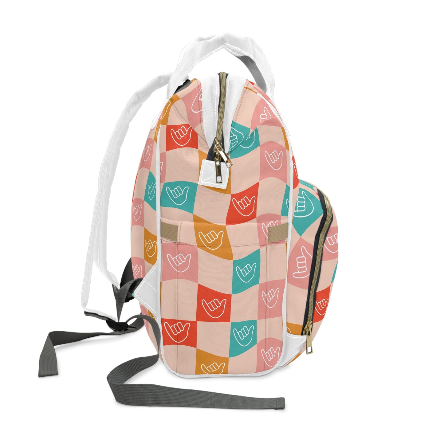 Multifunctional Backpack- Checkered Shakas