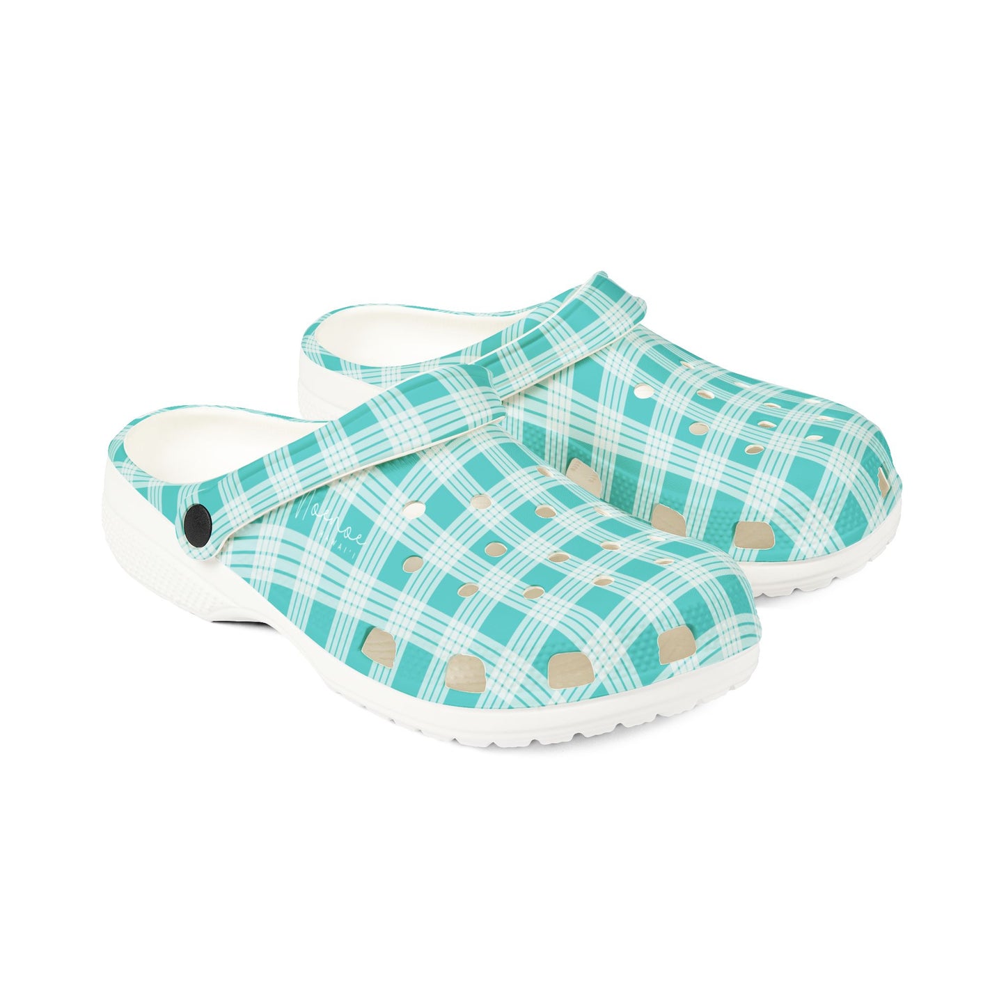 Clog Shoes- Teal Palaka