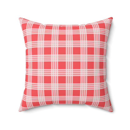 Hawaiian Quilt Hibiscus Palaka Double Sided Pillow- Magenta