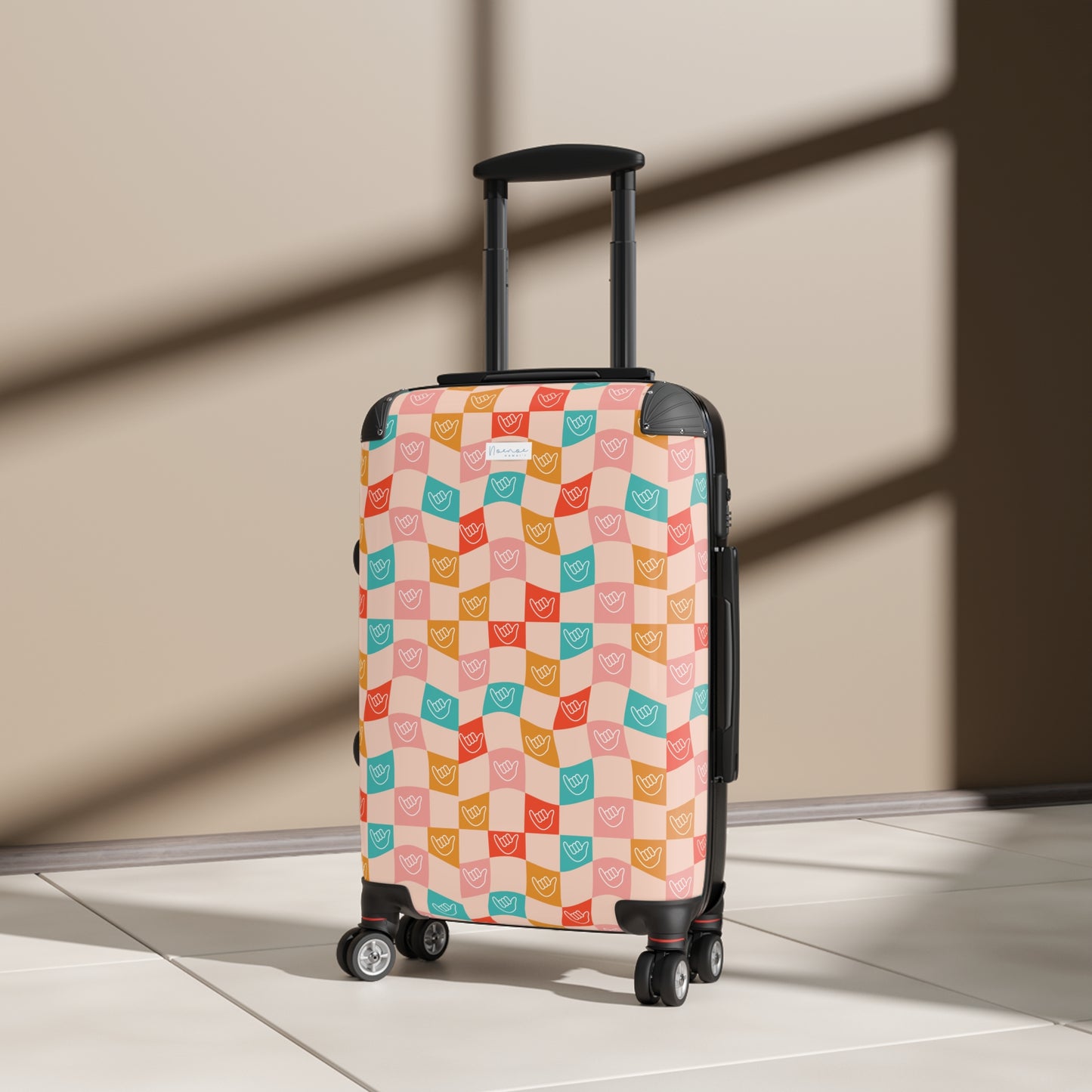Suitcase Luggage- Checkered Shakas
