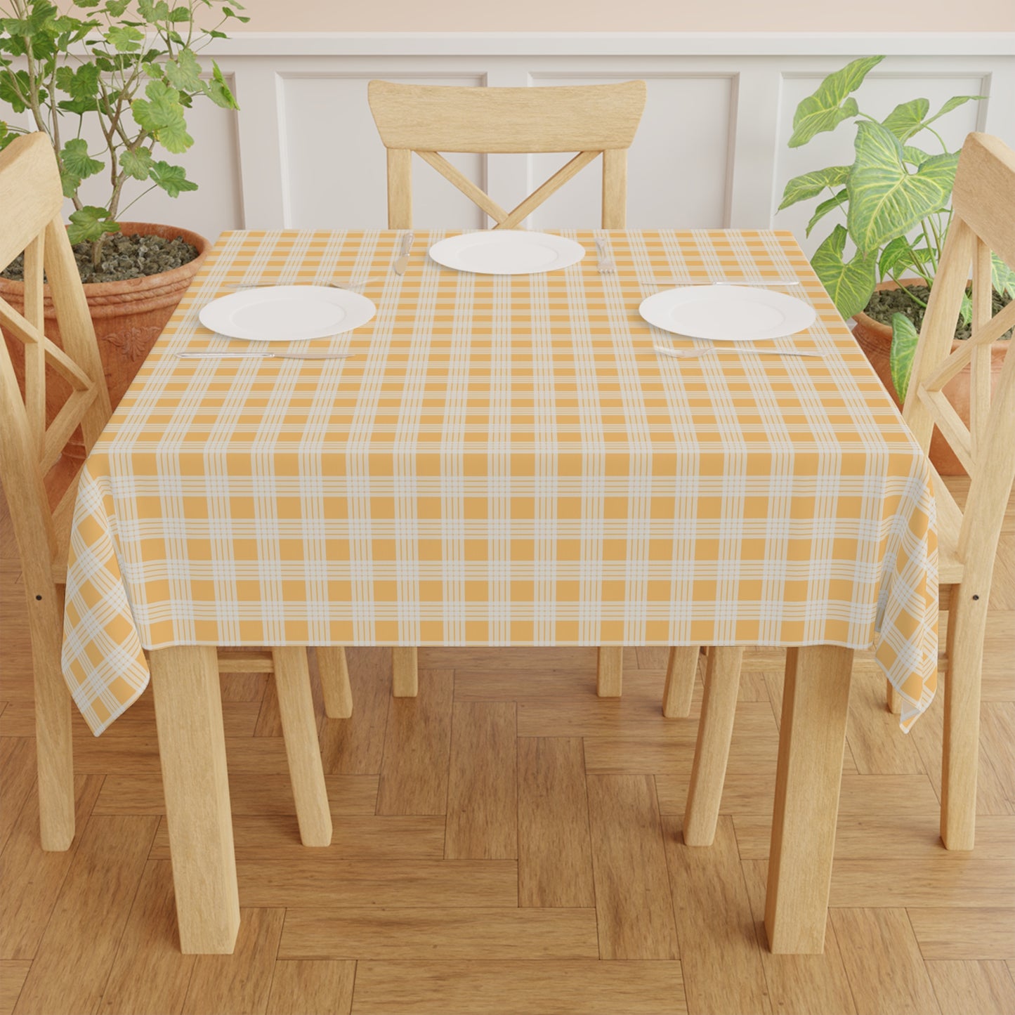 Square Tablecloth- Yellow Palaka