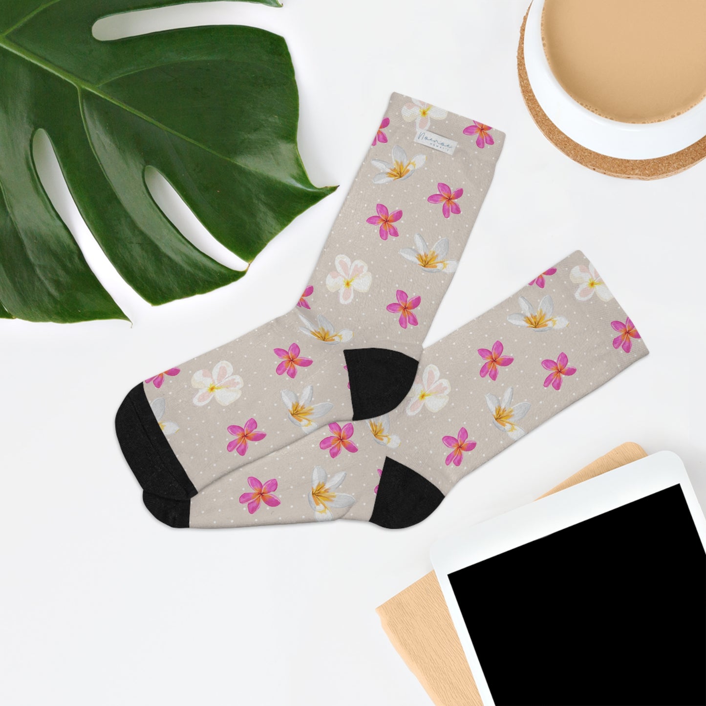 Socks- Plumeria