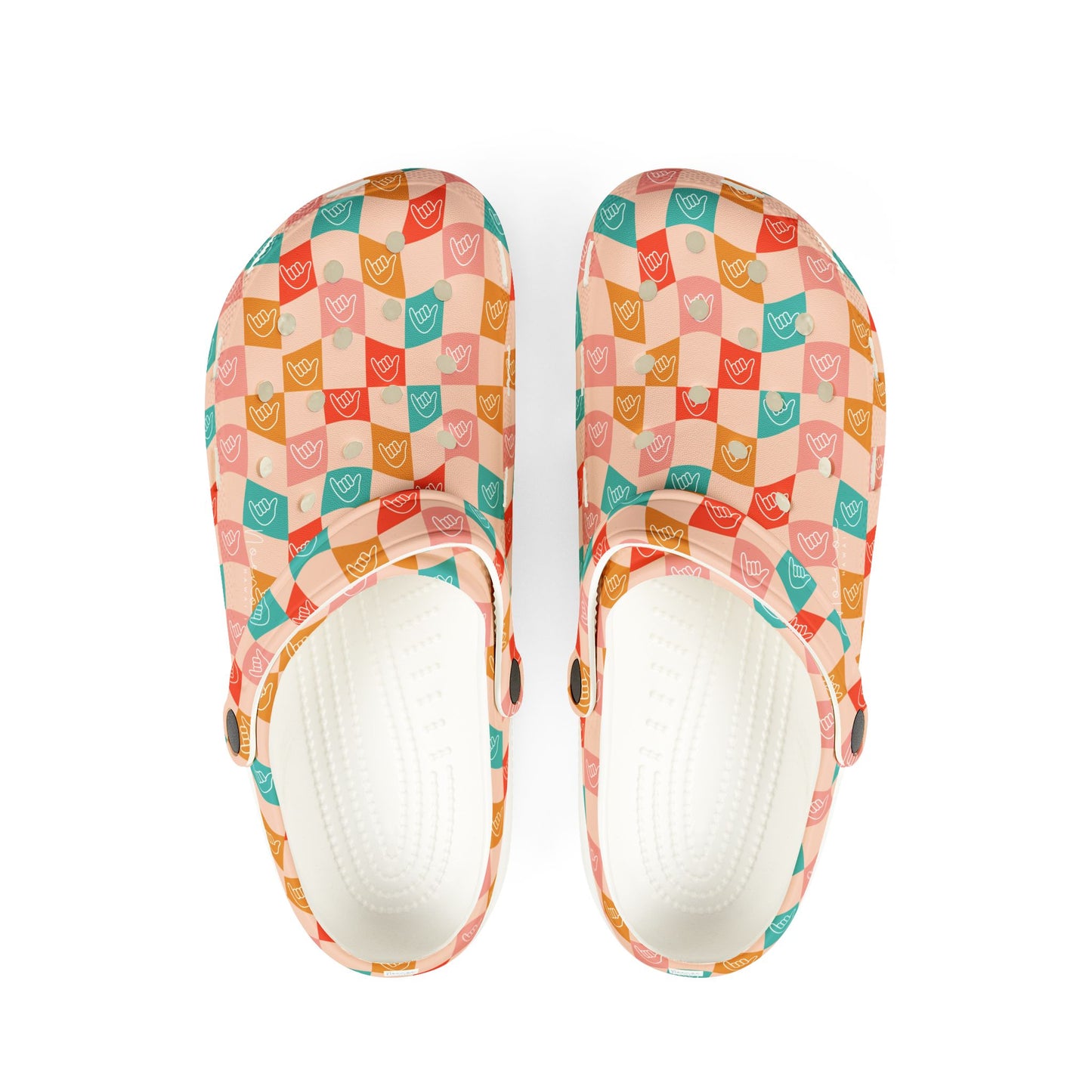 Clog Shoes- Checkered Shakas