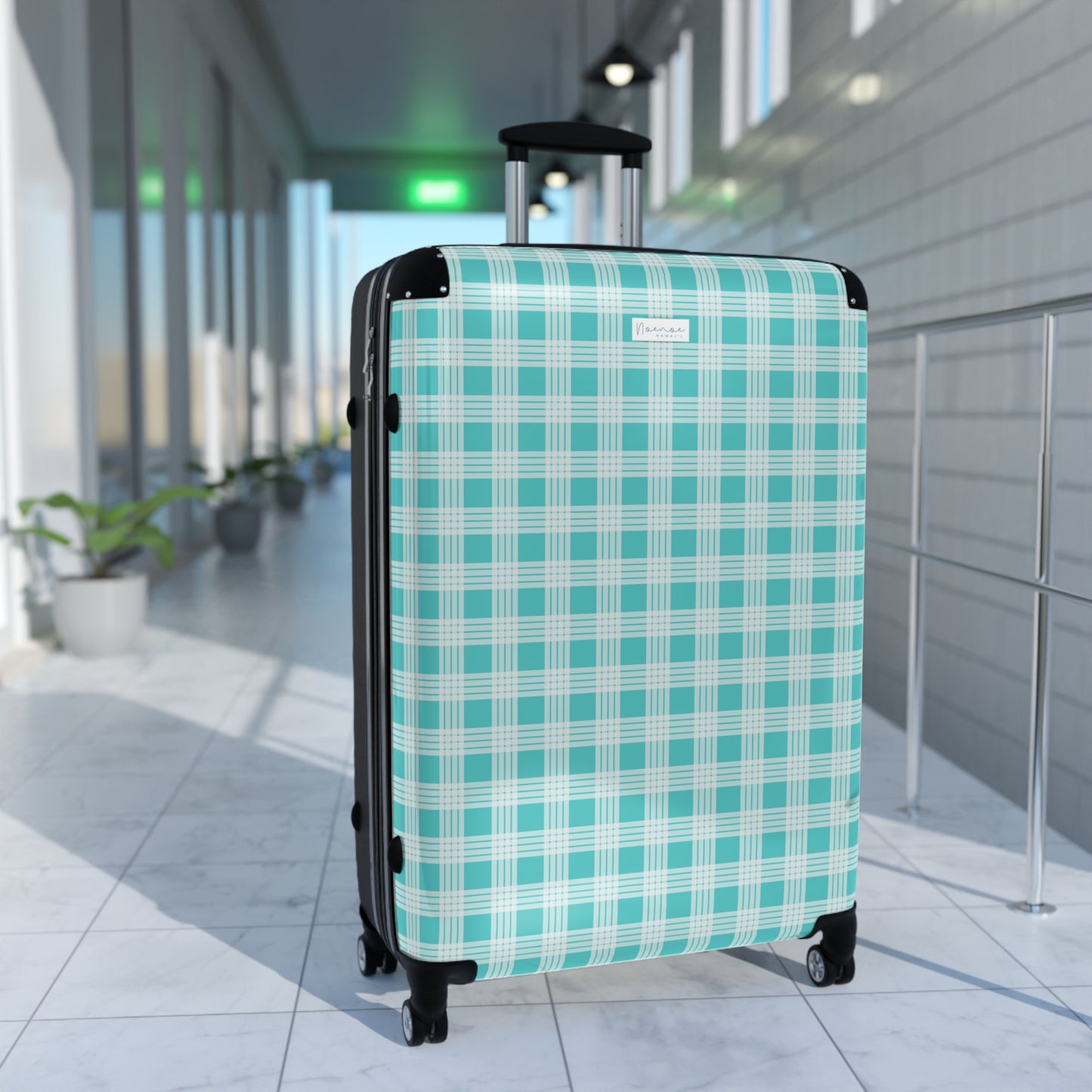 Suitcase Luggage- Teal Palaka
