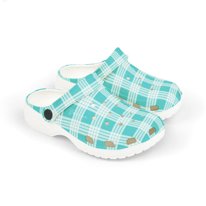 Clog Shoes- Teal Palaka- Kids