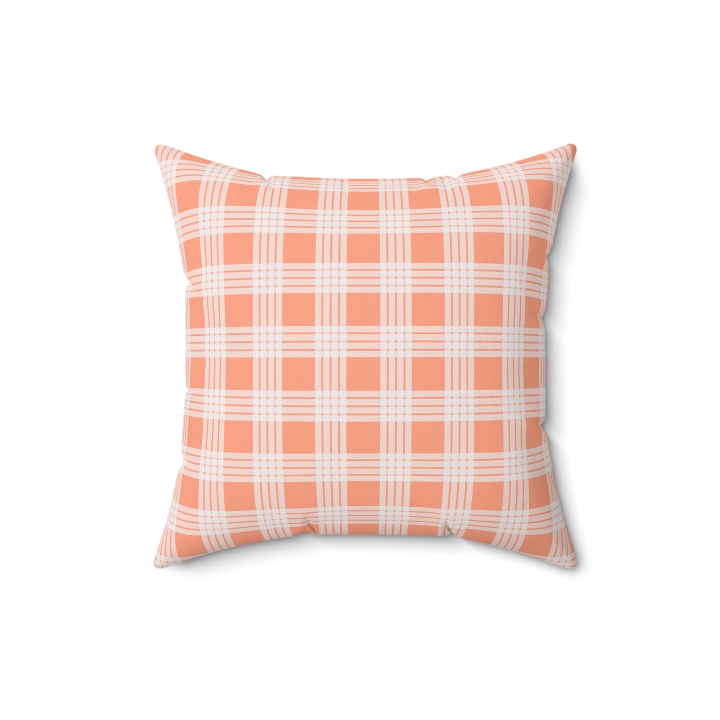 Hawaiian Quilt Hibiscus Palaka Double Sided Pillow- Orange