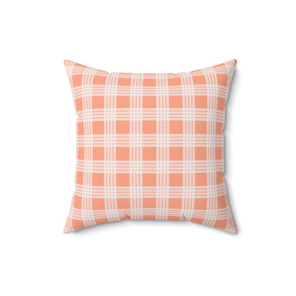 Hawaiian Quilt Hibiscus Palaka Double Sided Pillow- Orange