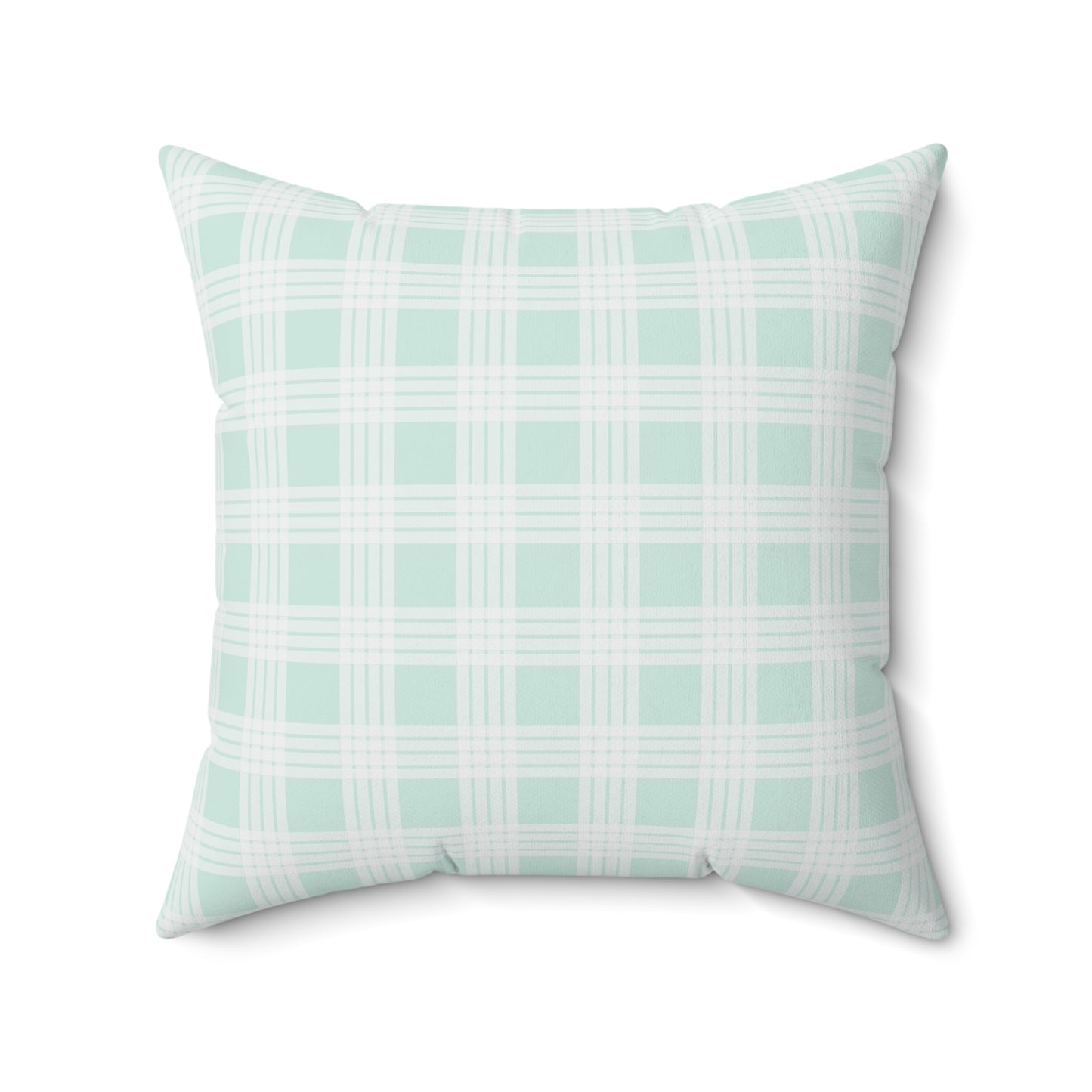 Hawaiian Quilt Hibiscus Palaka Double Sided Pillow- Mint