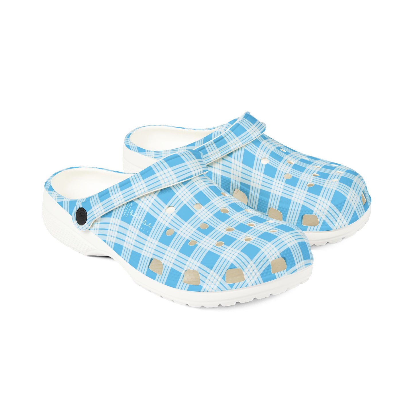 Clog Shoes- Blue Palaka