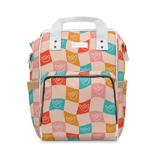 Multifunctional Backpack- Checkered Shakas
