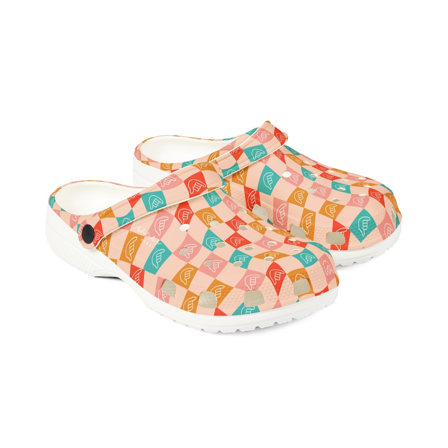 Clog Shoes- Checkered Shakas