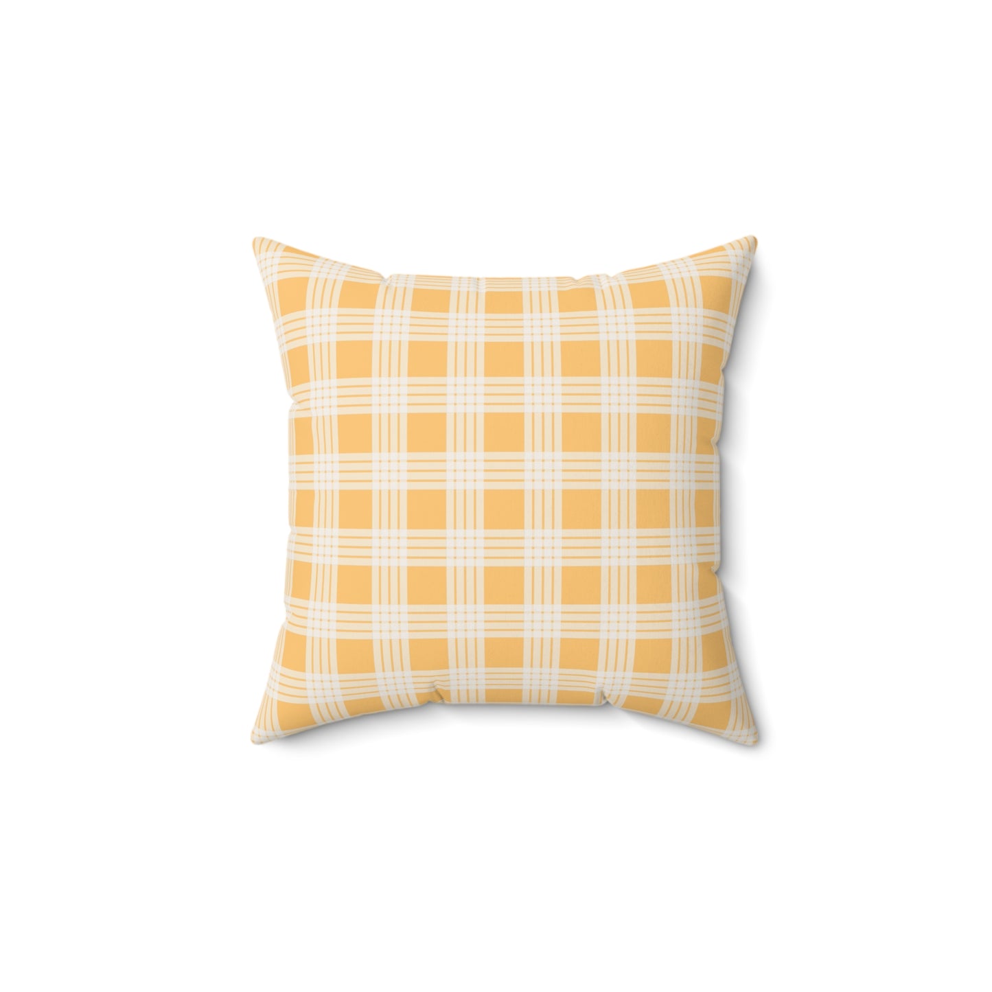 Hawaiian Quilt Hibiscus Palaka Double Sided Pillow- Yellow
