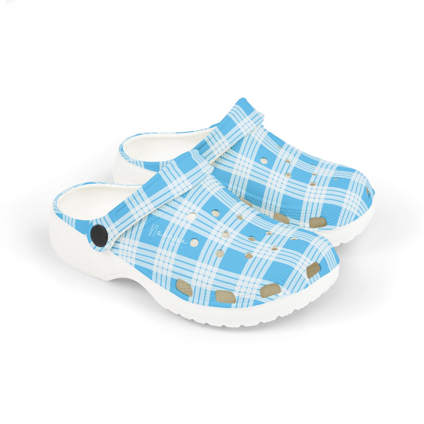 Clog Shoes- Blue Palaka- Kids