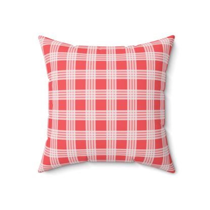 Hawaiian Quilt Hibiscus Palaka Double Sided Pillow- Magenta