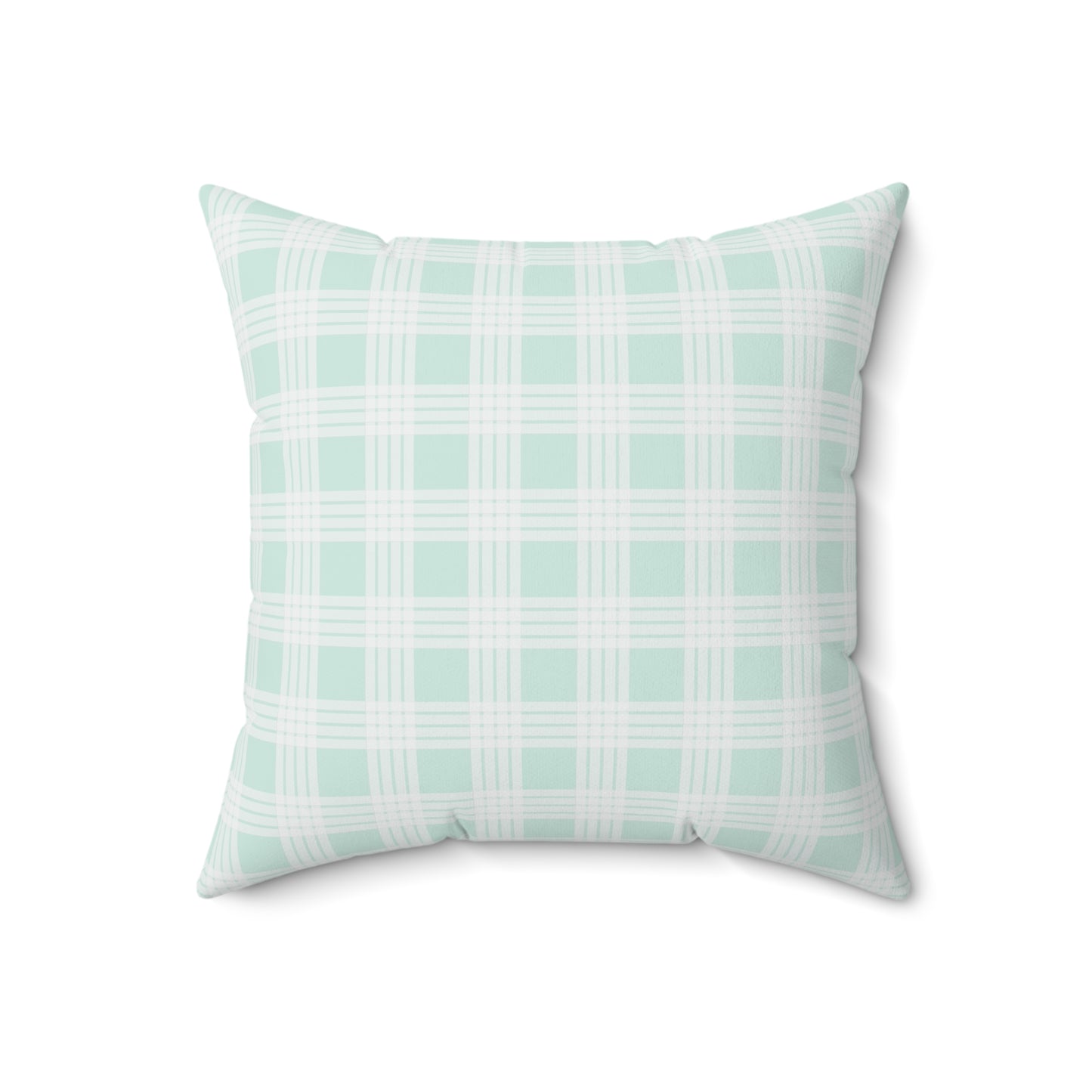 Hawaiian Quilt Hibiscus Palaka Double Sided Pillow- Mint