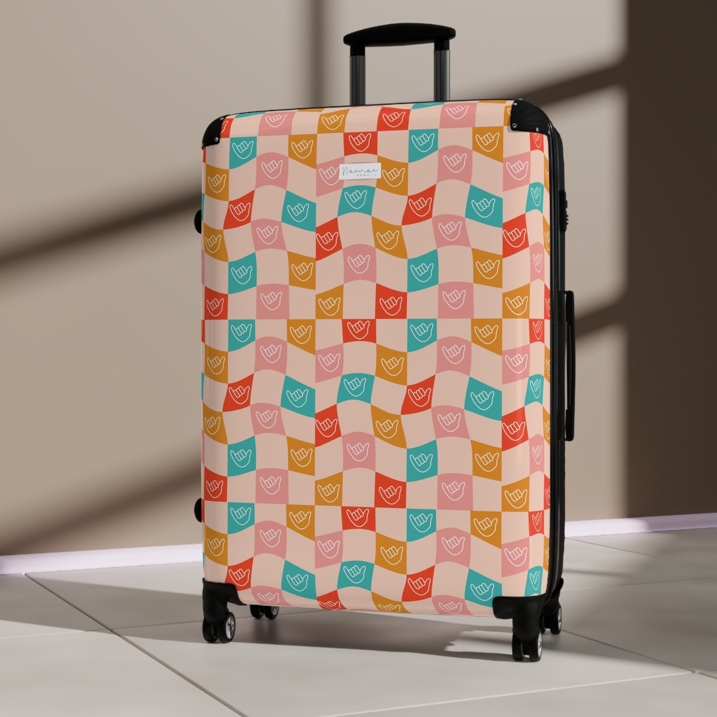 Suitcase Luggage- Checkered Shakas