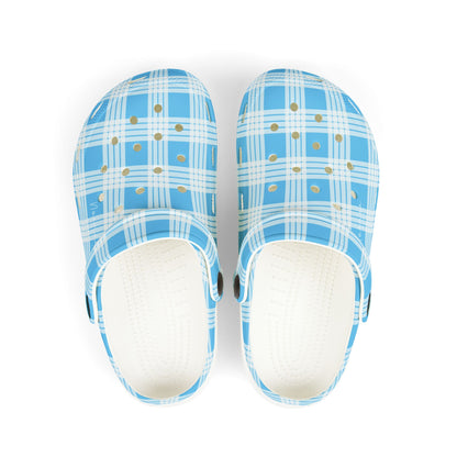 Clog Shoes- Blue Palaka- Kids
