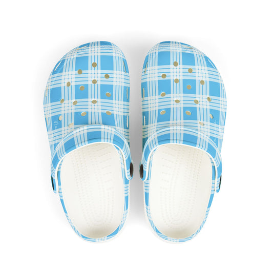 Clog Shoes- Blue Palaka- Kids