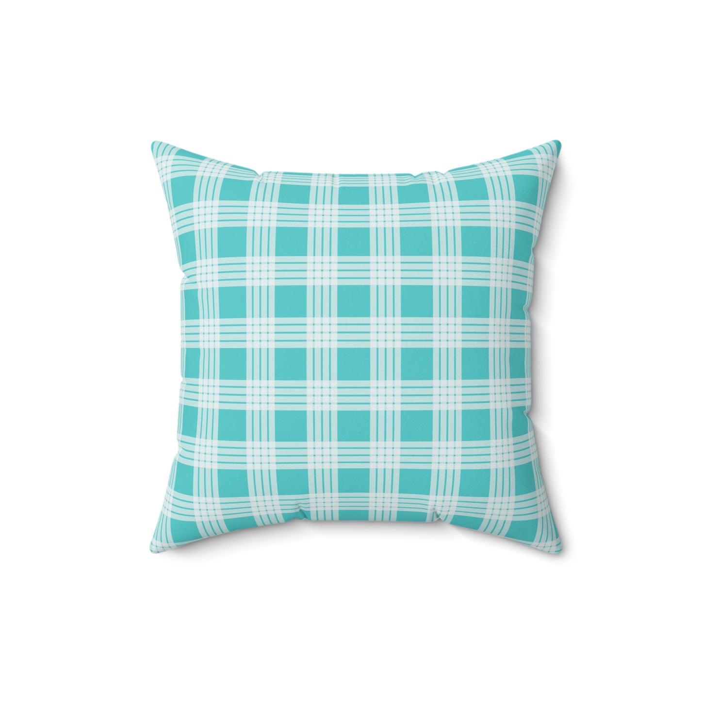 Hawaiian Quilt Hibiscus Palaka Double Sided Pillow- Teal