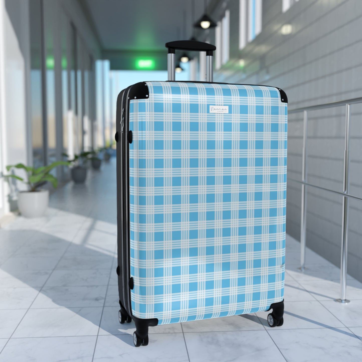Suitcase Luggage- Blue Palaka