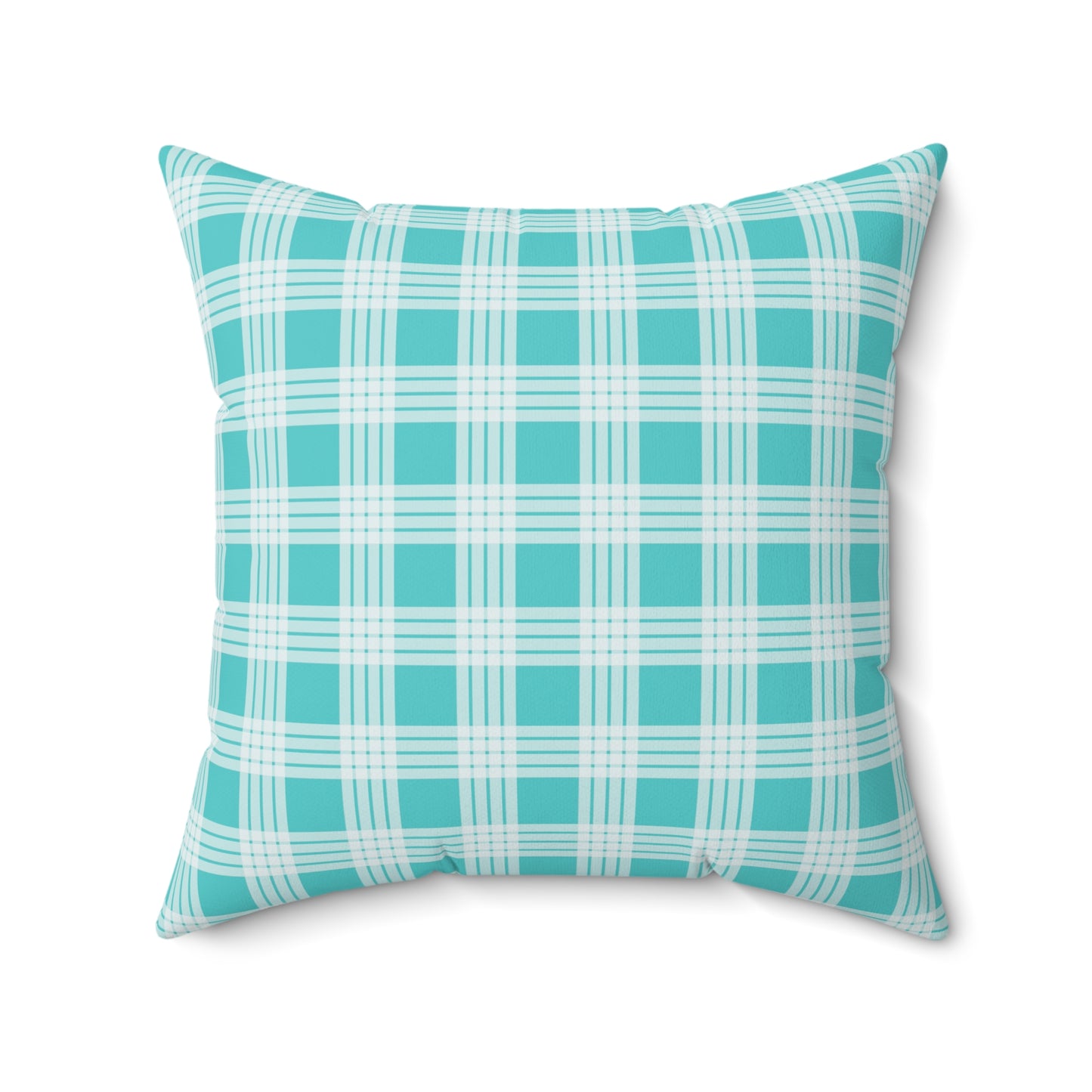 Hawaiian Quilt Hibiscus Palaka Double Sided Pillow- Teal