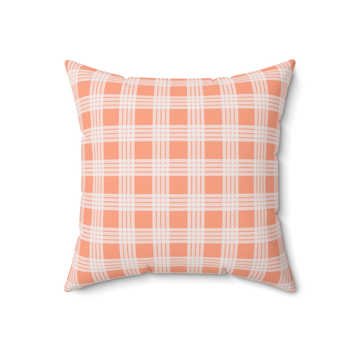 Hawaiian Quilt Hibiscus Palaka Double Sided Pillow- Orange