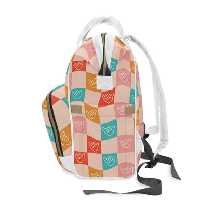 Multifunctional Backpack- Checkered Shakas