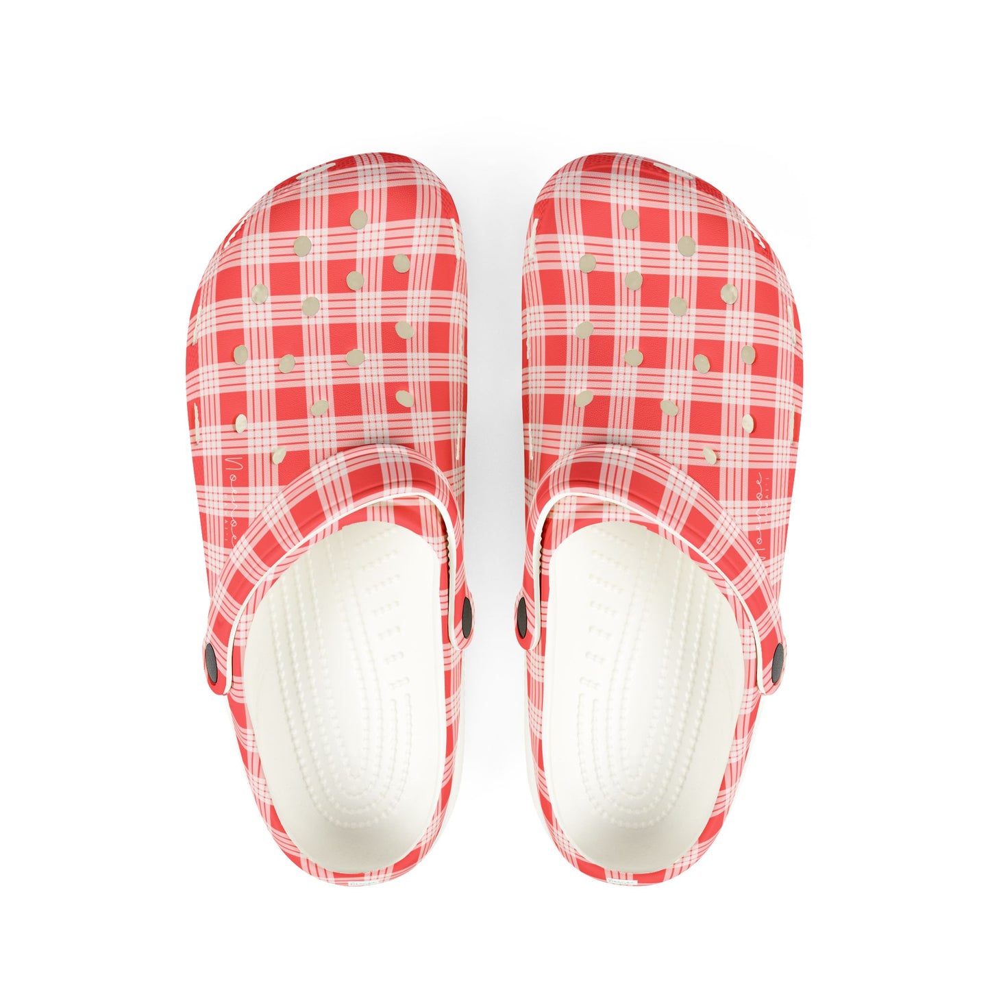 Clog Shoes- Red Palaka