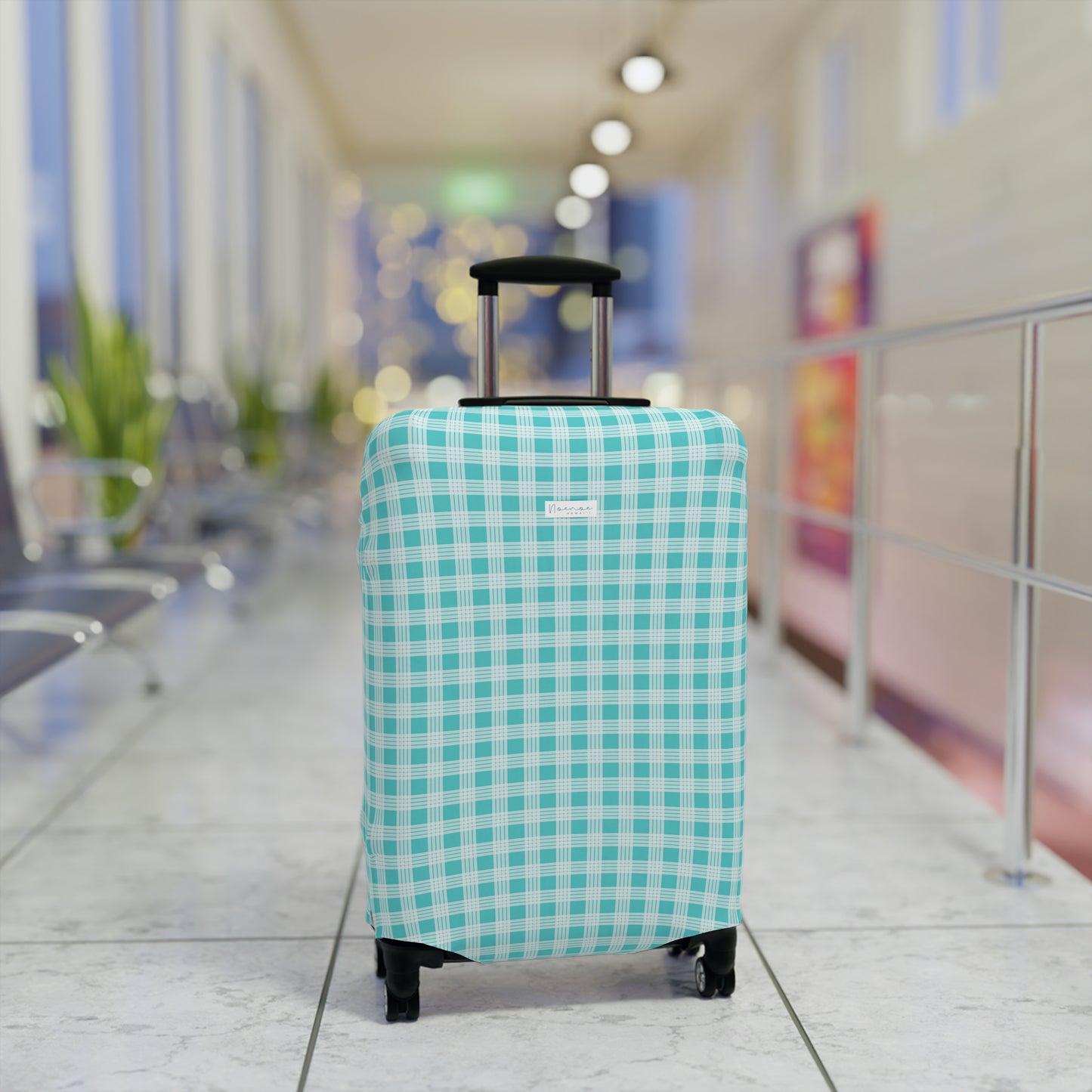 Luggage Cover- Teal Palaka