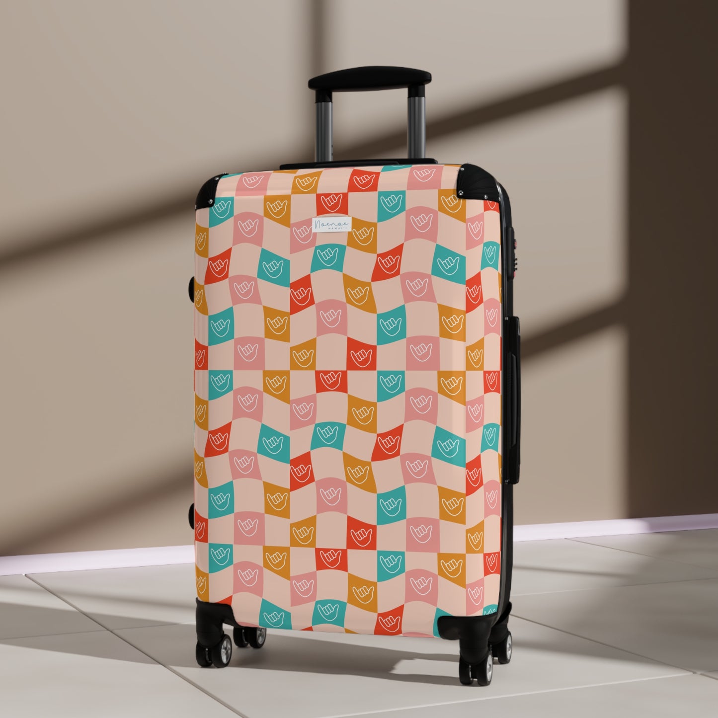 Suitcase Luggage- Checkered Shakas