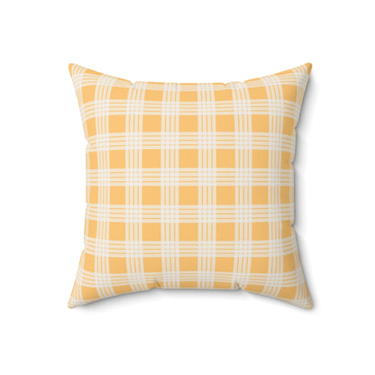 Hawaiian Quilt Hibiscus Palaka Double Sided Pillow- Yellow
