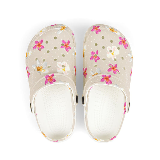 Clog Shoes- Plumeria- Kids