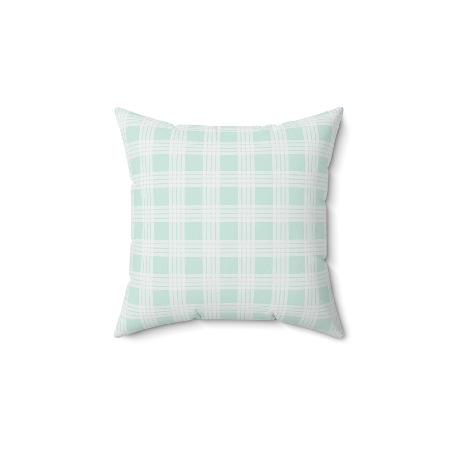 Hawaiian Quilt Hibiscus Palaka Double Sided Pillow- Mint