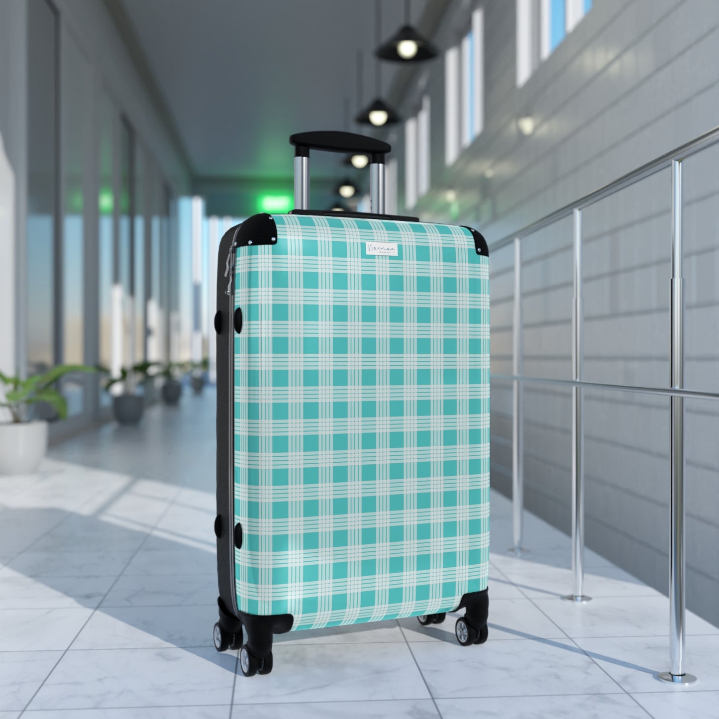 Suitcase Luggage- Teal Palaka