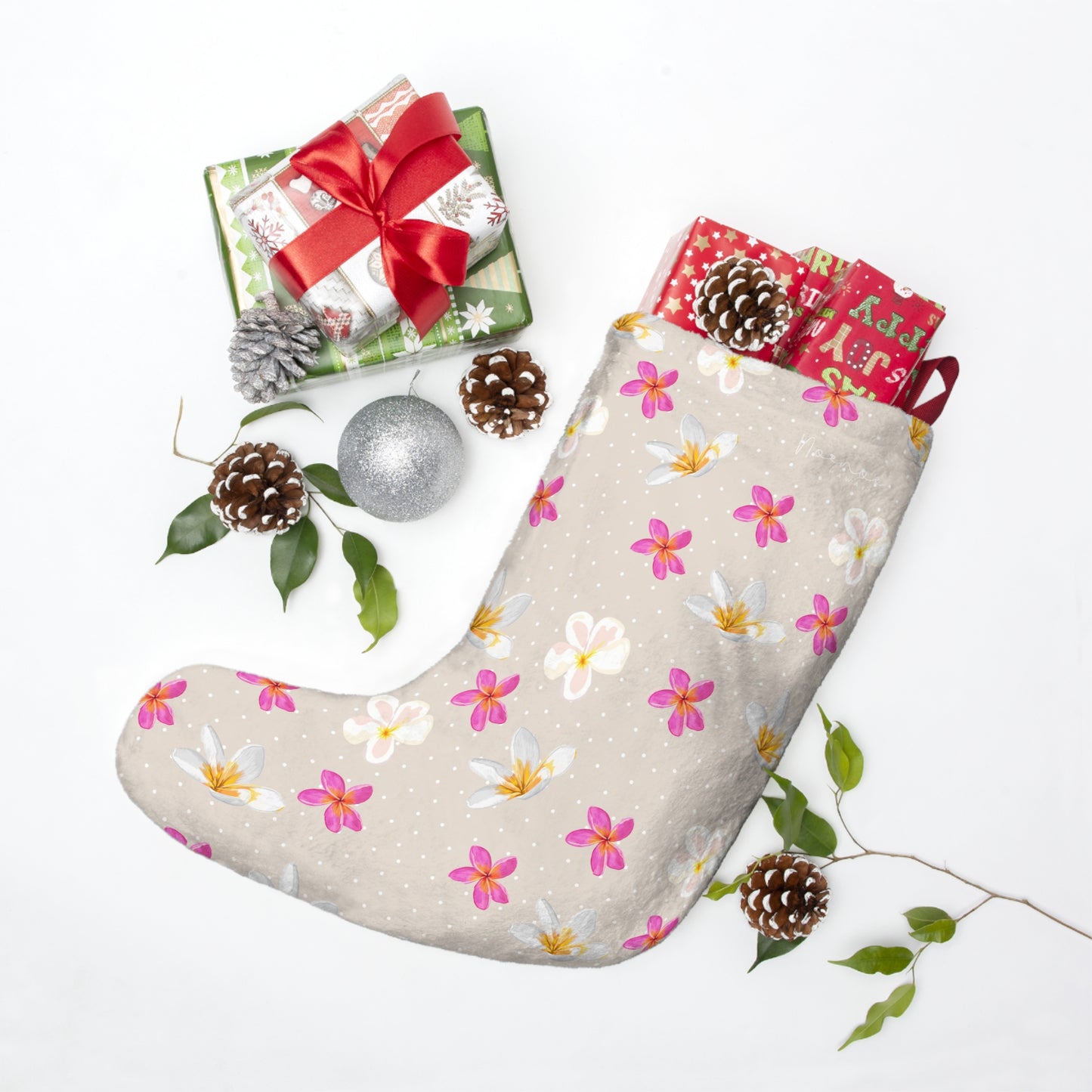 Holiday Stockings- Plumeria