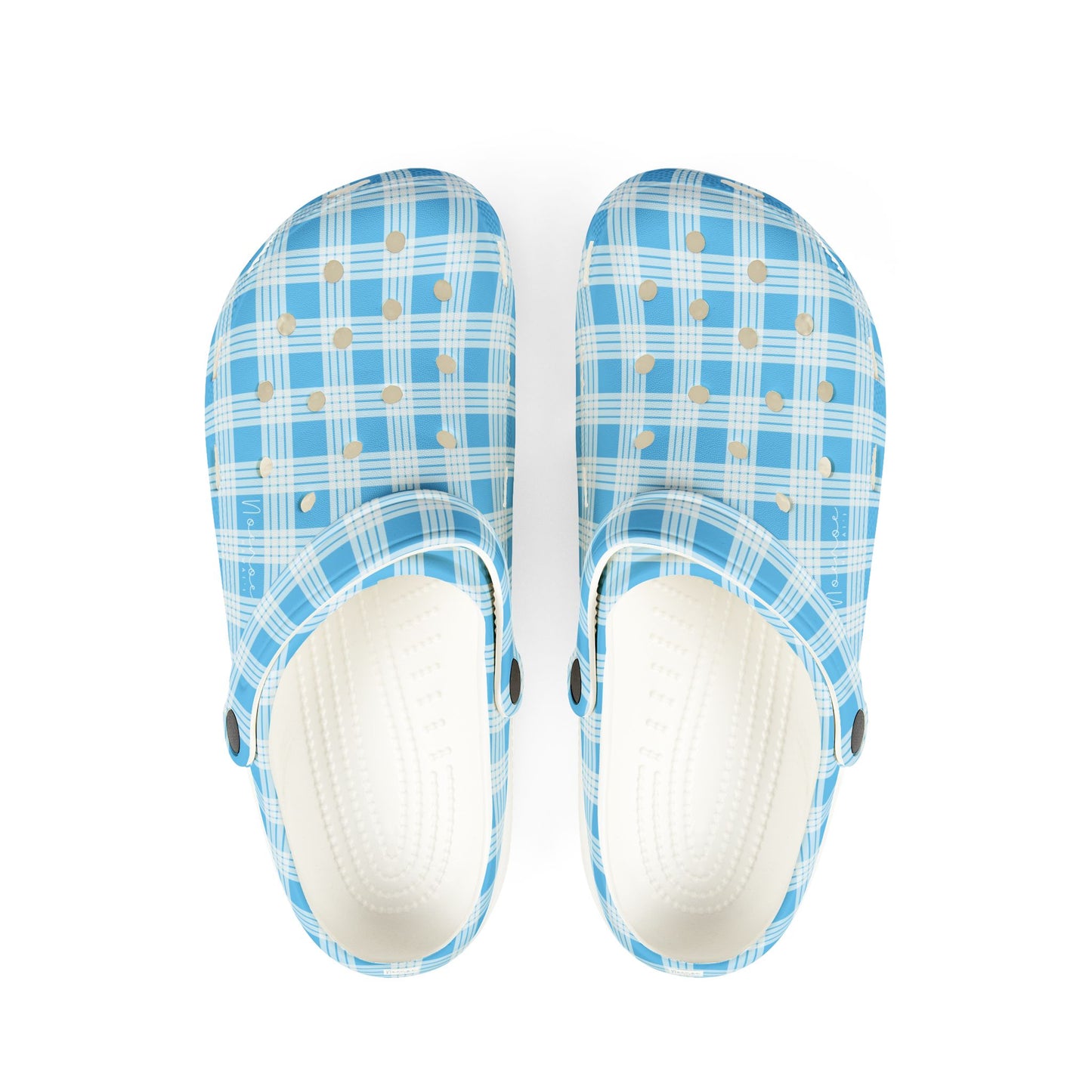 Clog Shoes- Blue Palaka