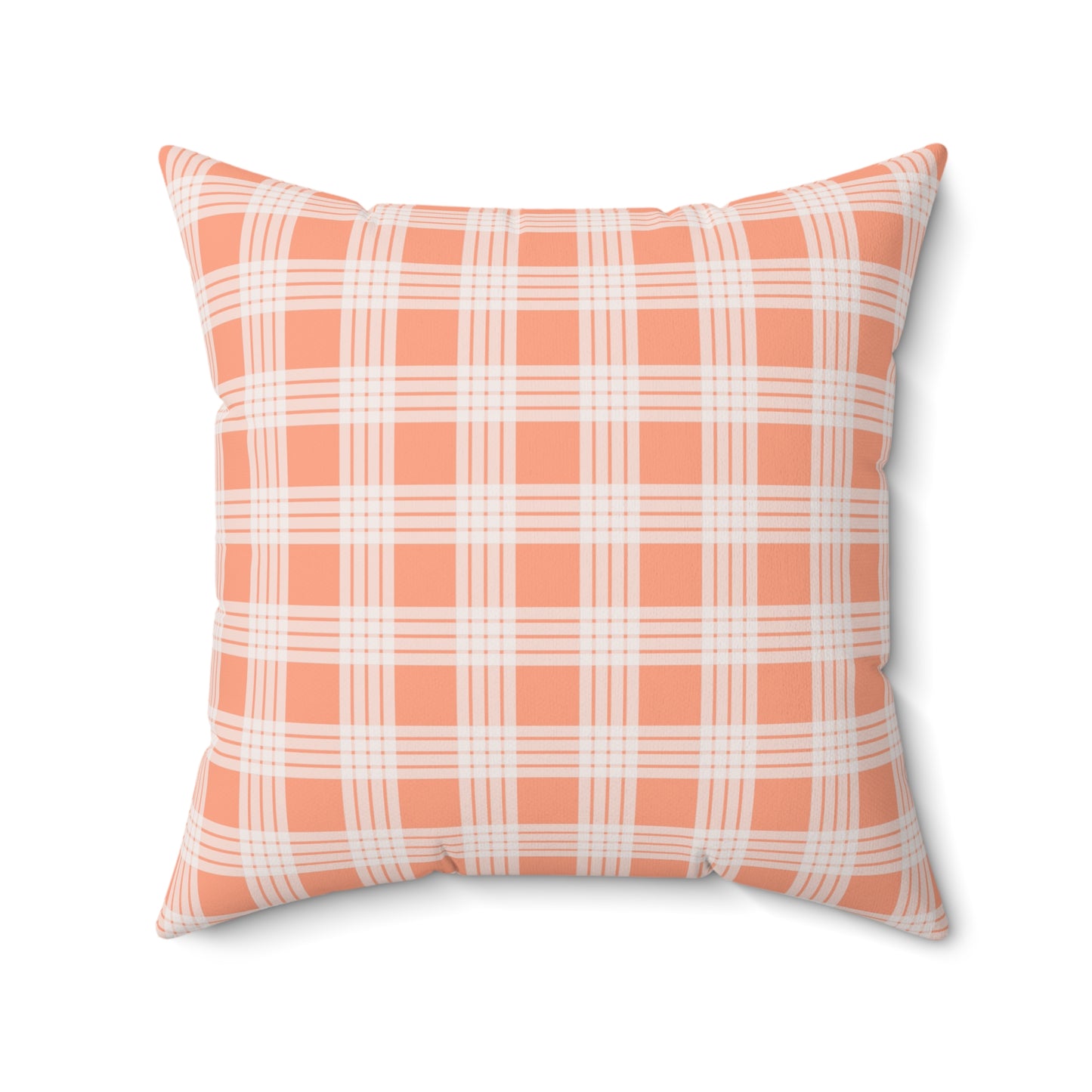 Hawaiian Quilt Hibiscus Palaka Double Sided Pillow- Orange