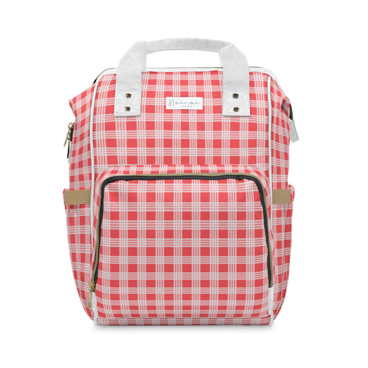 Multifunctional Backpack- Red Palaka