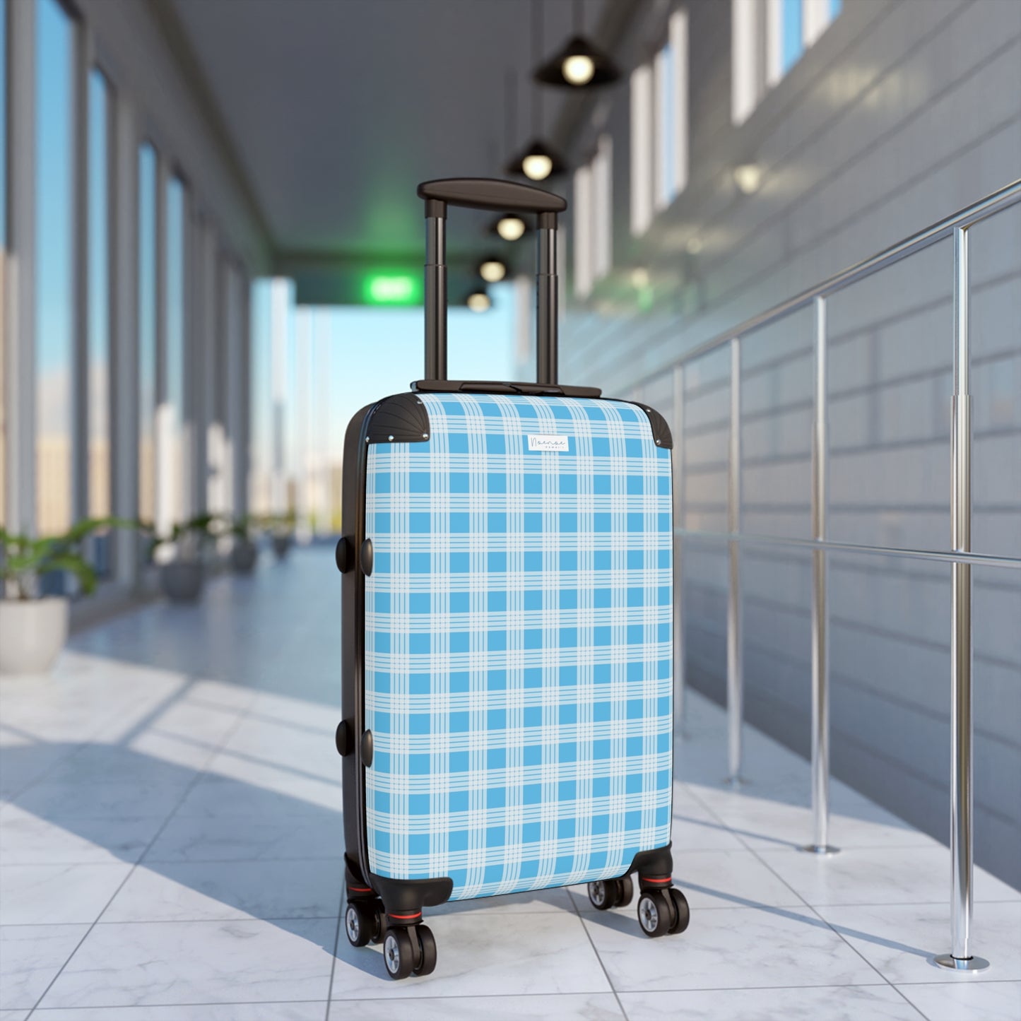 Suitcase Luggage- Blue Palaka
