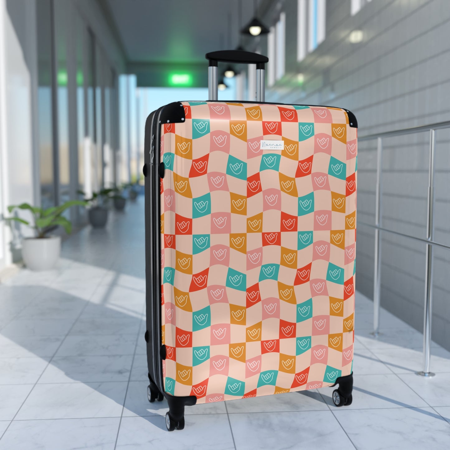 Suitcase Luggage- Checkered Shakas