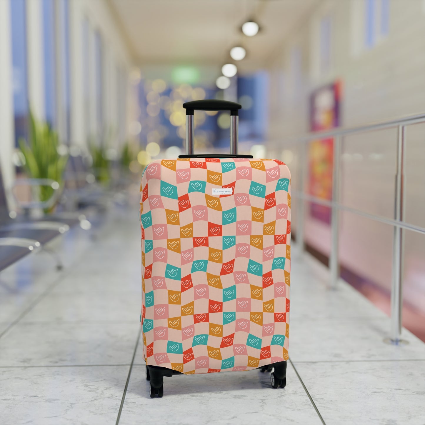 Luggage Cover- Checkered Shakas