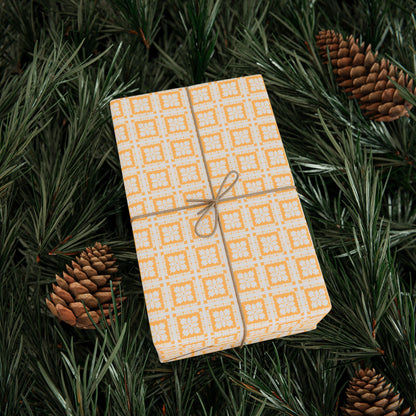 Wrapping Paper- Hawaiian Quilt- Yellow