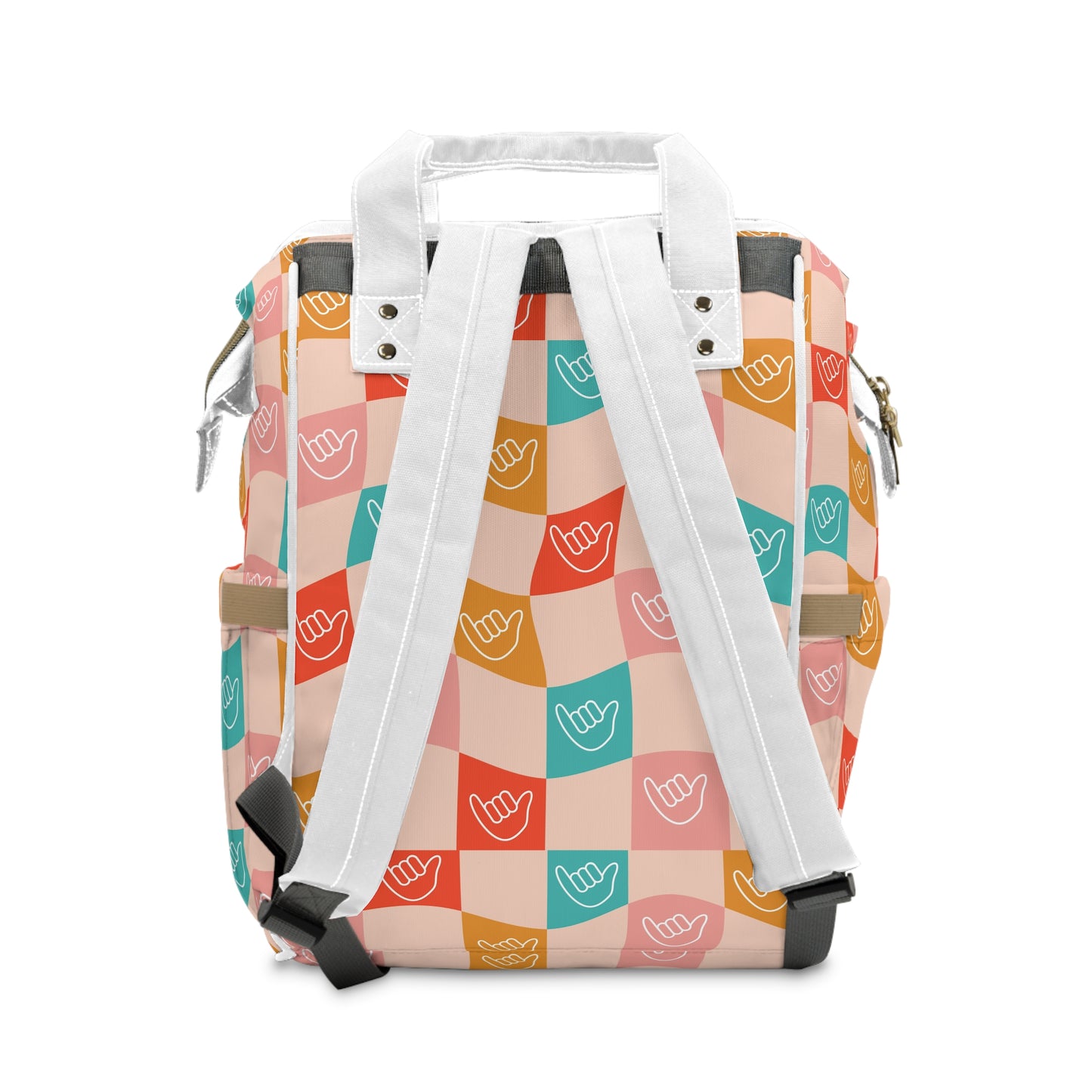Multifunctional Backpack- Checkered Shakas