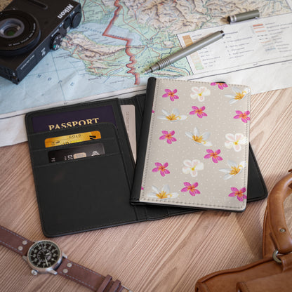 Passport Cover- Plumeria