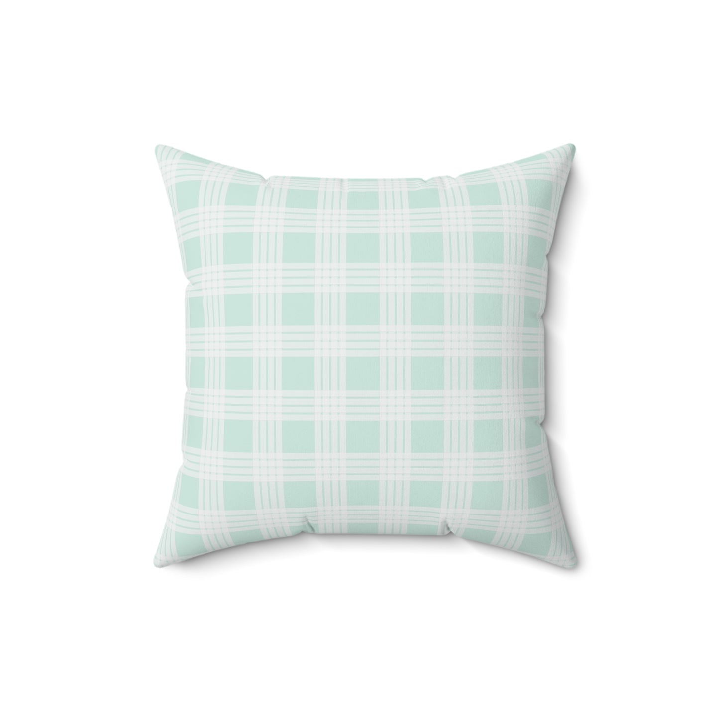 Hawaiian Quilt Hibiscus Palaka Double Sided Pillow- Mint