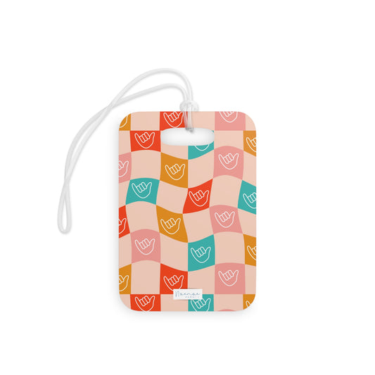 Luggage Tag- Checkered Shakas