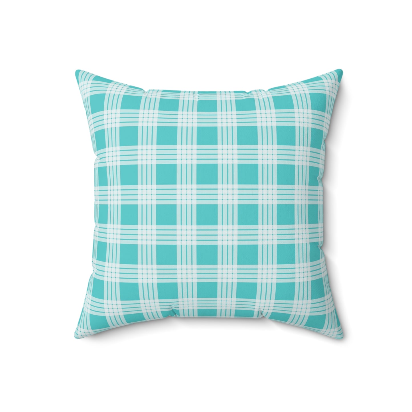 Hawaiian Quilt Hibiscus Palaka Double Sided Pillow- Teal