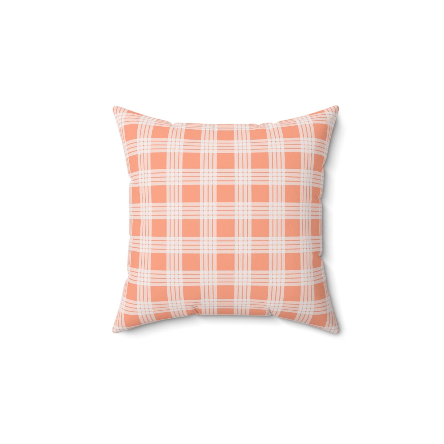 Hawaiian Quilt Hibiscus Palaka Double Sided Pillow- Orange