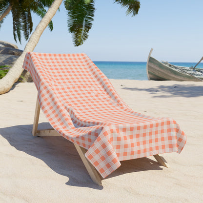 Beach Towel- Orange Palaka